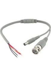 Bnc Ve Dişi Power Jak Fişli Güvenlik Kamera Kablosu BNC+DC5.5*2.1 0,30 CM DC Kablo S-link SL-DC562 - 1