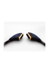 SCART TO SCART KABLO ERKEK-ERKEK KABLO 10 METRE GOLD KILIFLI ALTIN UÇLU SCART KABLO S-LINK SLX-938 - 2