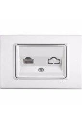 Nümeris Beyaz Kordonlu Cat3 Viko Kardelen Beyaz - 1