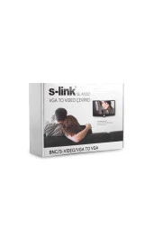 Çevirici Vga To Video Çevirici BNC/S-VİDEO Bilgisayardan Televizyona Dönüştürücü S-Link Sl-Av201 - 3