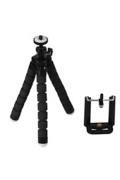 Ahtapot Tripod Kamera Cep Telefonu Tripodu Stand Tutucu Çubuğu ( Siyah ) - 2