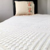 Kanaviçe İşlemeli Tek Kişilik Pike Takımı Turuncu 100 Pamuk 160 cm X 220 cm Turuncu - 2