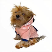 Light Pink Flower Pocket Kapşonlu Sweat by Kemique Köpek Kazağı - 2