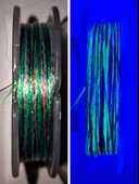 Eagenset Hazır Çapari Kombini Ultraviyole Uv Neon Koyu Yeşil - Kırmızı Makara thumbnail 5