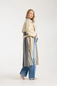 TRENCKOT KREM VE GRİ RENKLİ thumbnail 5