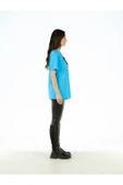 Mavi Baskılı T Shirt - 4