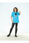 Mavi Baskılı T Shirt - 3
