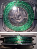 Eagenset Hazır Çapari Kombini Ultraviyole Uv Neon Koyu Yeşil - Kırmızı Makara thumbnail 3