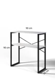 Özgen Dresuar, Kahve Köşesi, Raflı Metal Konsol - Beyaz - 4