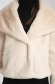 Kürk Mont Ekru Şal Yaka thumbnail 5
