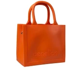 Benetton Turuncu Melissa Kare Kadın El Çantası BNT 1450 thumbnail 1