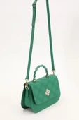 Levidor Yeşil Kabartma Desenli Kadın El Çantası thumbnail 3