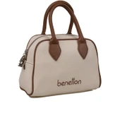 Benetton Kahverengi Kadın Cotton Kol Çantası BNT 1538 thumbnail 1