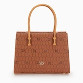 Levidor Taba Petek Baskılı Üç Gözlü Kadın El Çantası thumbnail 2