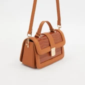 Levidor Taba Kroko Deri Kadın Rugan El Çantası thumbnail 1