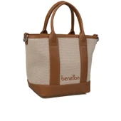 Benetton Taba Kadın Cotton Hasır El Çantası BNT 1539 thumbnail 1