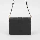 Levidor Siyah Mat Zincir Toka Detaylı Kadın Omuz Çantası thumbnail 2