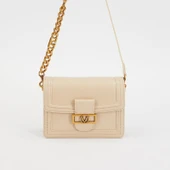 Levidor Krem Klasik Çapraz Askı Kadın Küçük Boy Çanta thumbnail 1