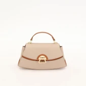 Levidor Vizon Camel Oval Kadın El Çantası thumbnail 1