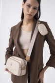 Benetton Bej Monogram Eskitme Kadın Çapraz Çanta BNT 1292 thumbnail 3