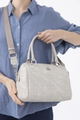 Benetton Taş Kadın Monogram Eskitme Kol Çantası BNT 1533 - 3