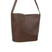 Jacquline Vizon Nubuk Deri Detaylu Kadın Çapraz Çanta thumbnail 1