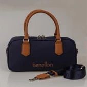 Benetton Lacivert Geniş Kadın Çapraz Nano Çanta BNT 1621 thumbnail 2