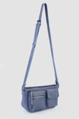 Jacquline Mavi Uokrea Deri Kadın Çapraz Çanta thumbnail 3