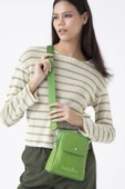 Benetton Yeşil Soft Line Deri Kadın Kol Çantası BNT 1479 thumbnail 2