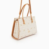 Levidor Bej Petek Baskılı Üç Gözlü Kadın El Çantası thumbnail 1