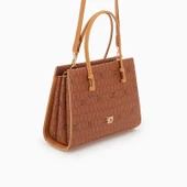 Levidor Taba Petek Baskılı Üç Gözlü Kadın El Çantası thumbnail 1