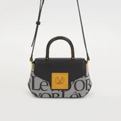 Levidor Siyah Lisans Baskılı Kadın Casual El Çantası thumbnail 1