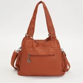 Levidor Taba Deri Kadın Büyük Boy Kol Çantası thumbnail 2