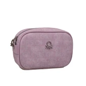 Benetton Lila Kadın Monogram Eskitme Mini Çapraz Çanta BNT 1537 thumbnail 1