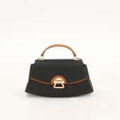 Levidor Siyah Camel Oval Kadın El Çantası thumbnail 1