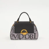 Levidor Siyah Baskılı Kadın Casual El Çantası thumbnail 1