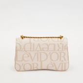 Levidor Krem Zincir Askılı Premium Kadın Çapraz Çanta thumbnail 2