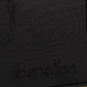Benetton Siyah Geniş Kadın Çapraz Nano Çanta BNT 1621 thumbnail 4