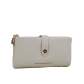 Benetton Bej Kadın Deri Yumuşak Geniş Cüzdan BNT 1241 thumbnail 1