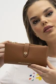 Benetton Taba Kadın Deri Yumuşak Geniş Cüzdan BNT 1241 thumbnail 2