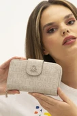 Benetton Taş Monogram Eskitme Geniş Kadın Cüzdan BNT 1301 - 2