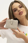 Benetton Taş Monogram Eskitme Kadın Kartlık Cüzdan BNT 1310 - 3