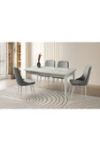 Rüzgar Hg Masa, Flora Sandalye, Marmo, 160x90 thumbnail 1