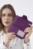 Benetton Mürdüm Sofline Kadın Deri Geniş Cüzdan BNT 1443 thumbnail 3