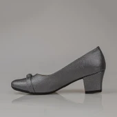 Trend Adımlar Gümüş Taş Sarmalı Kadın Klasik Ayakkabı thumbnail 4