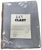 Clasy Ranforce %100 Pamuk 2 Adet Yastık Kılıfı Düz Açık Mavi - 2