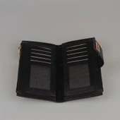 Levidor Siyah Düz Kemerli Kadın Cüzdan thumbnail 3