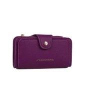 Benetton Mürdüm Sofline Kadın Deri Geniş Cüzdan BNT 1443 thumbnail 1