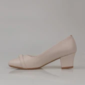 Trend Adımlar Krem Taş Sarmalı Kadın Klasik Ayakkabı thumbnail 3