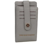 Benetton Gri Kadın Sofline Deri Kartlık BNT 1249 thumbnail 1